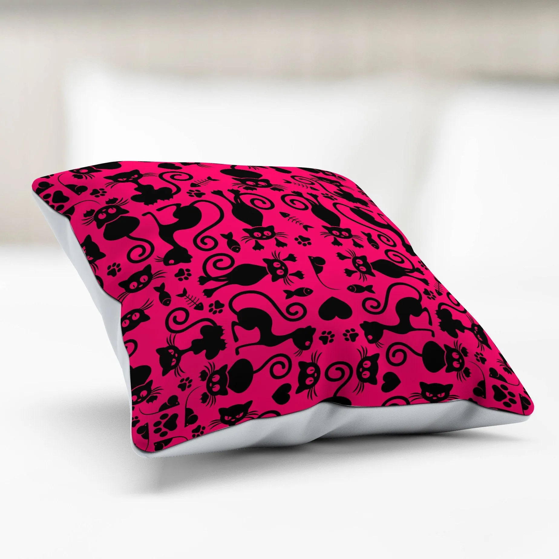 Cats Pillowcase Pink