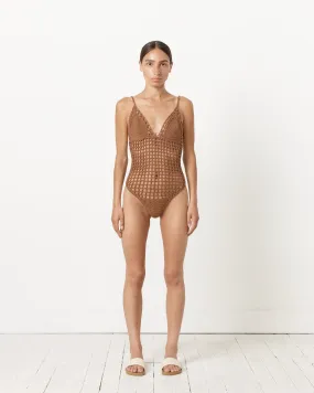 Celina Swimsuit in Brown