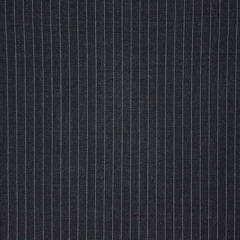 Charcoal Grey Narrow Pinstripes