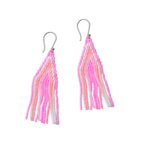 Chevron Earring / Pink