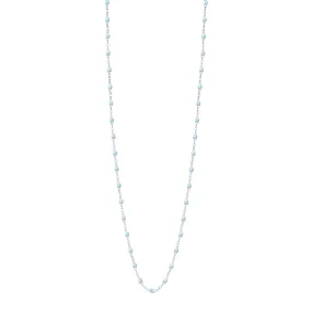 Classic Gigi Baby Blue sautoir, White Gold, 23.6