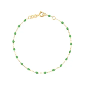 Classic Gigi Green bracelet, Yellow Gold, 7.5