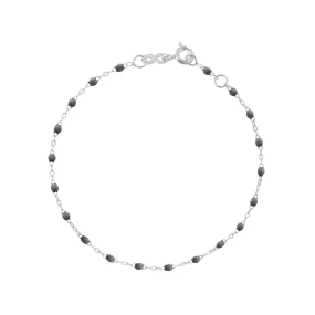 Classic Gigi Grey bracelet, White Gold, 5.9