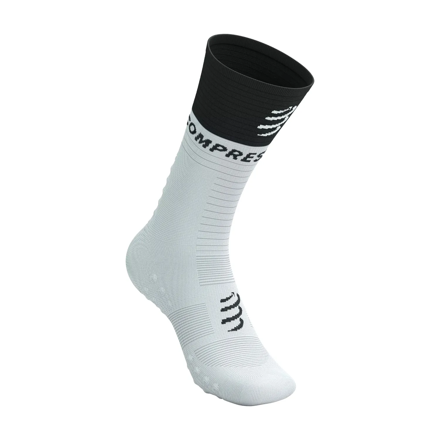 Compressport Mid Compression V2.0 Calze  White/Black