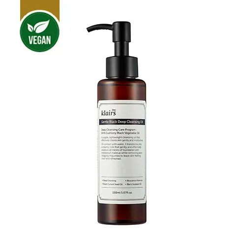 Dear Klairs Gentle Black Deep Vegan Cleansing Oil