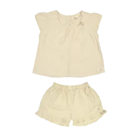 DELAN TOP/MARIA SHORTS SET-Sand