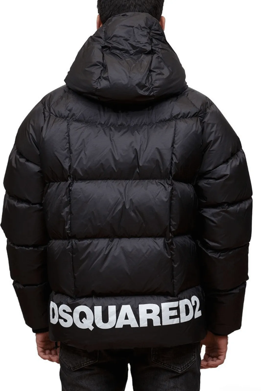 Dsquares2 Men Puff Kaban Bomber Black Jacket