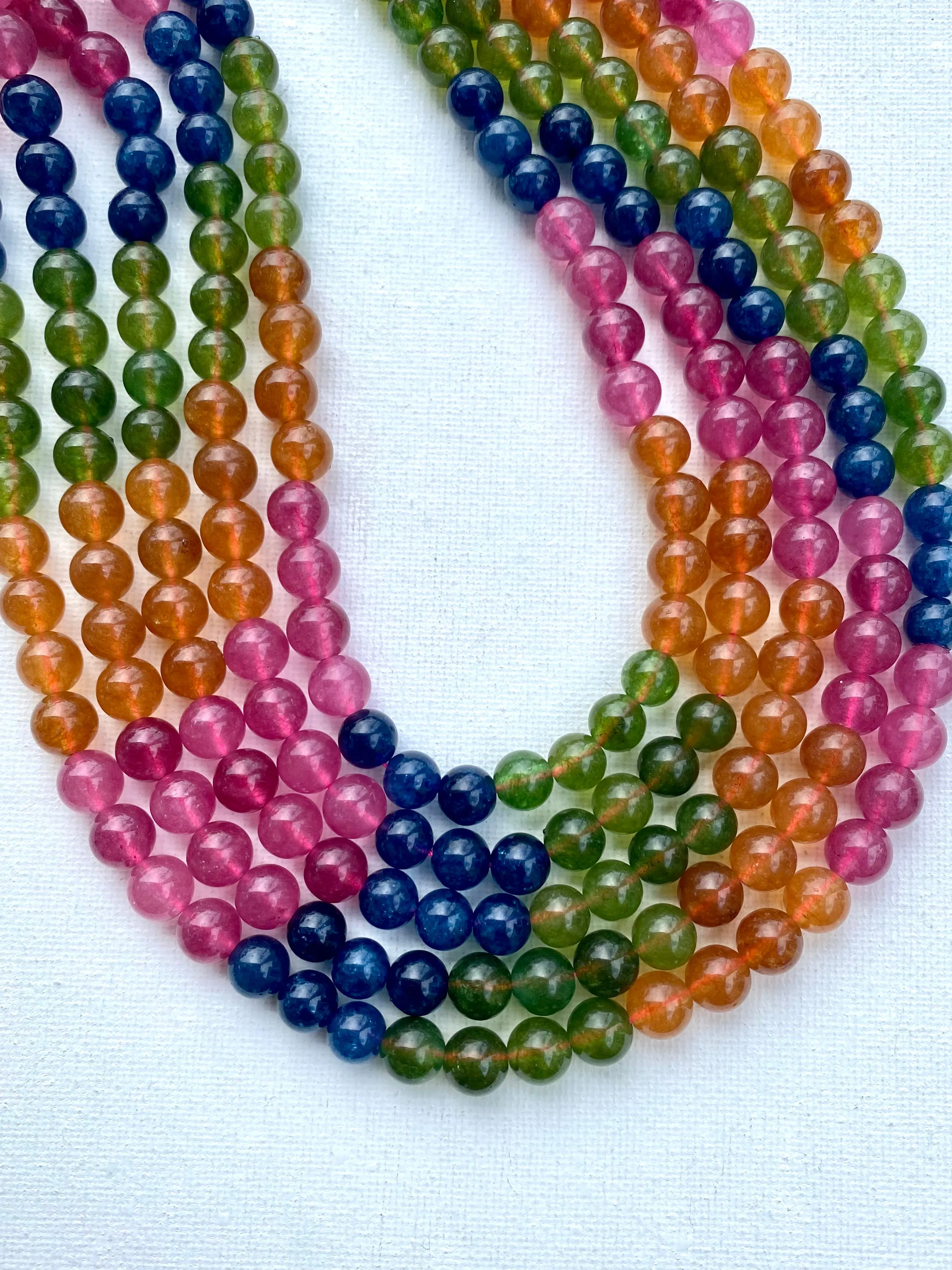 Dyed Quartz Strand 6mm