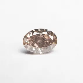 Fancy Pink-Brown Brilliant Diamond - 0.90ct Oval