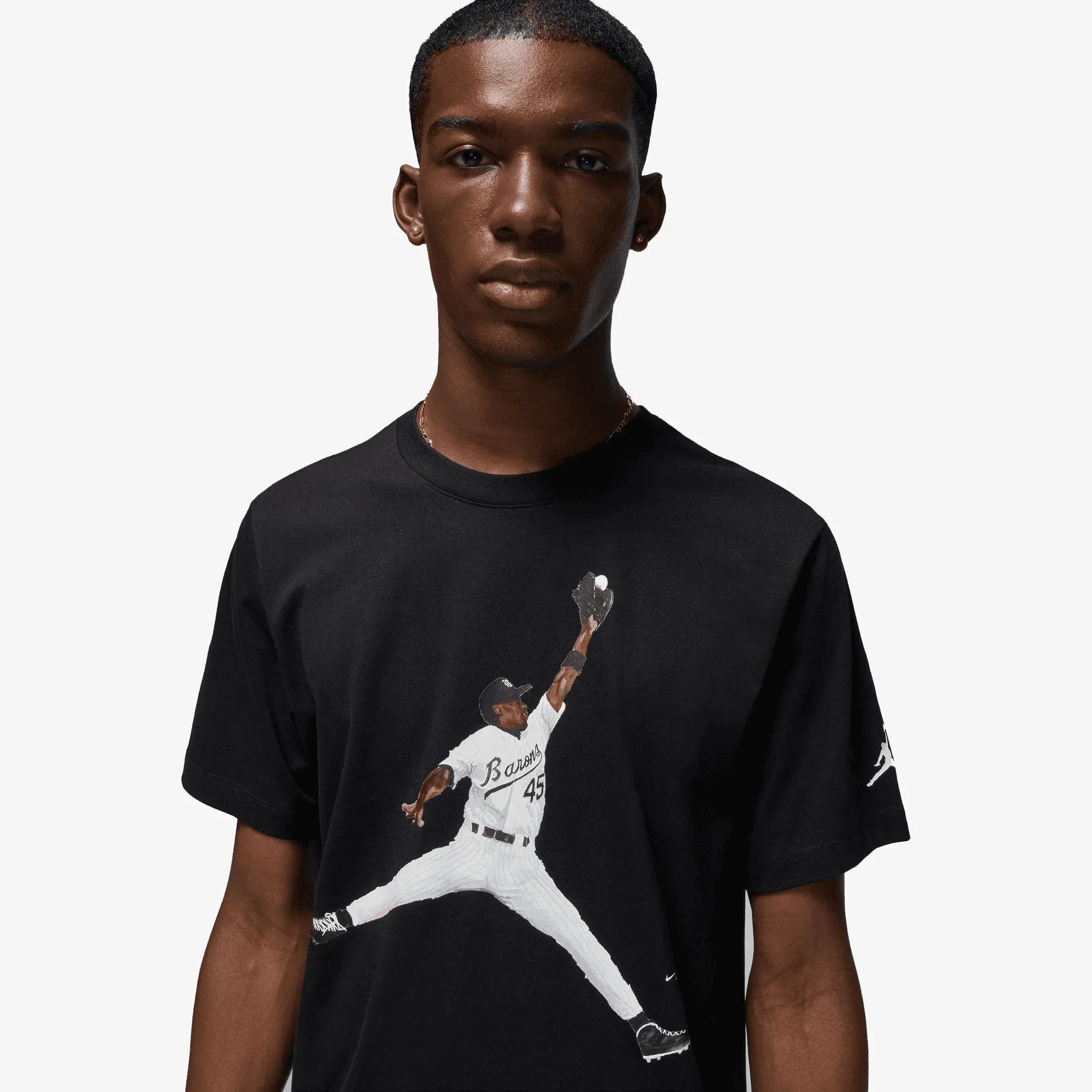 FLIGHT MVP T-SHIRT 'BLACK/WHITE/WHITE'