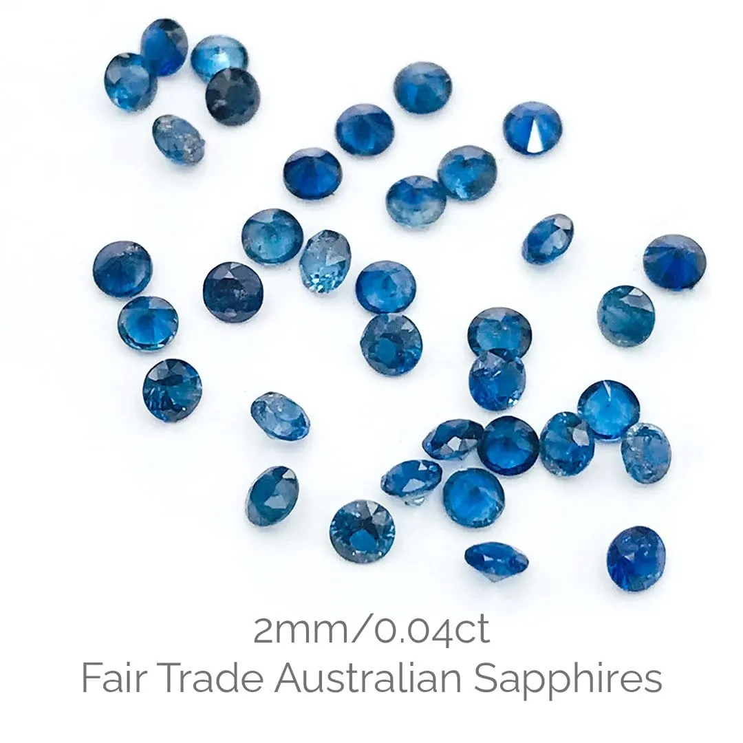 Flush Set Blue Sapphire Accent Add-on