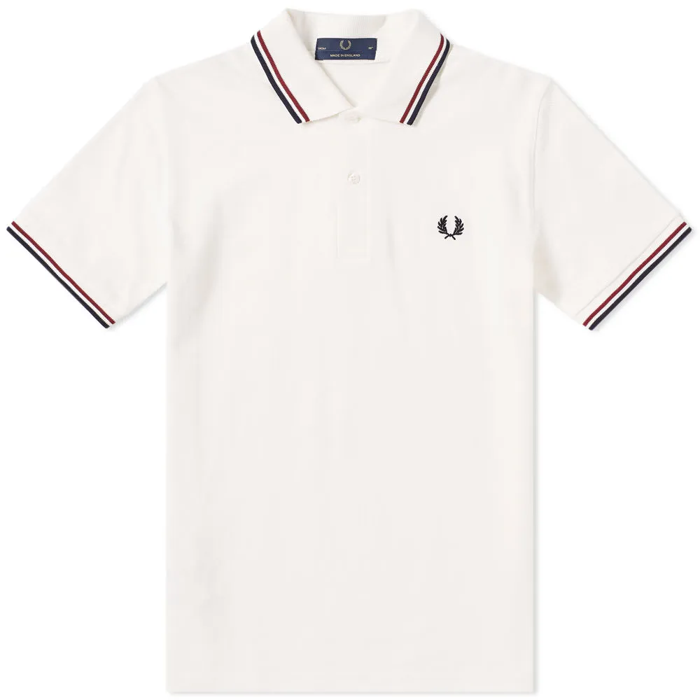 Fred Perry Reissues Original Twin Tipped PoloSnow, Navy & Maroon