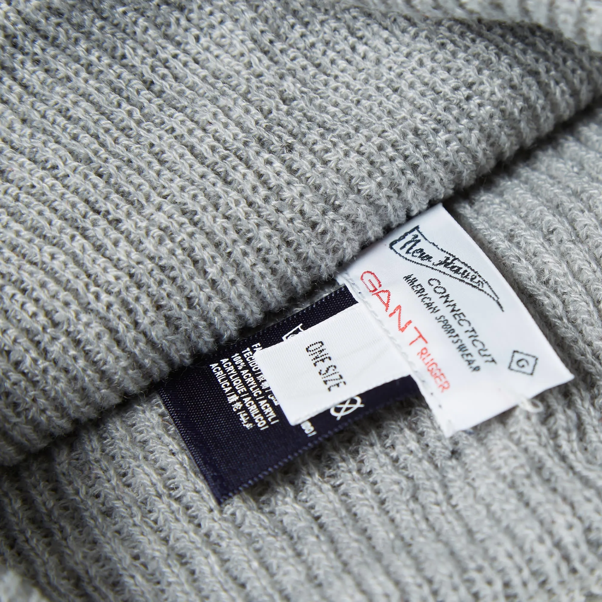 GANT Rugger Ribbed BeanieGrey