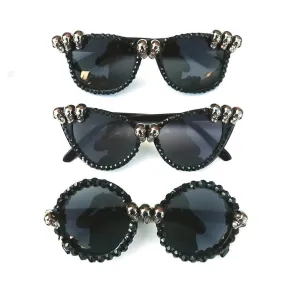 Gothic Rhinestone-Embellished Gorgeous Sunglasses for Ladies