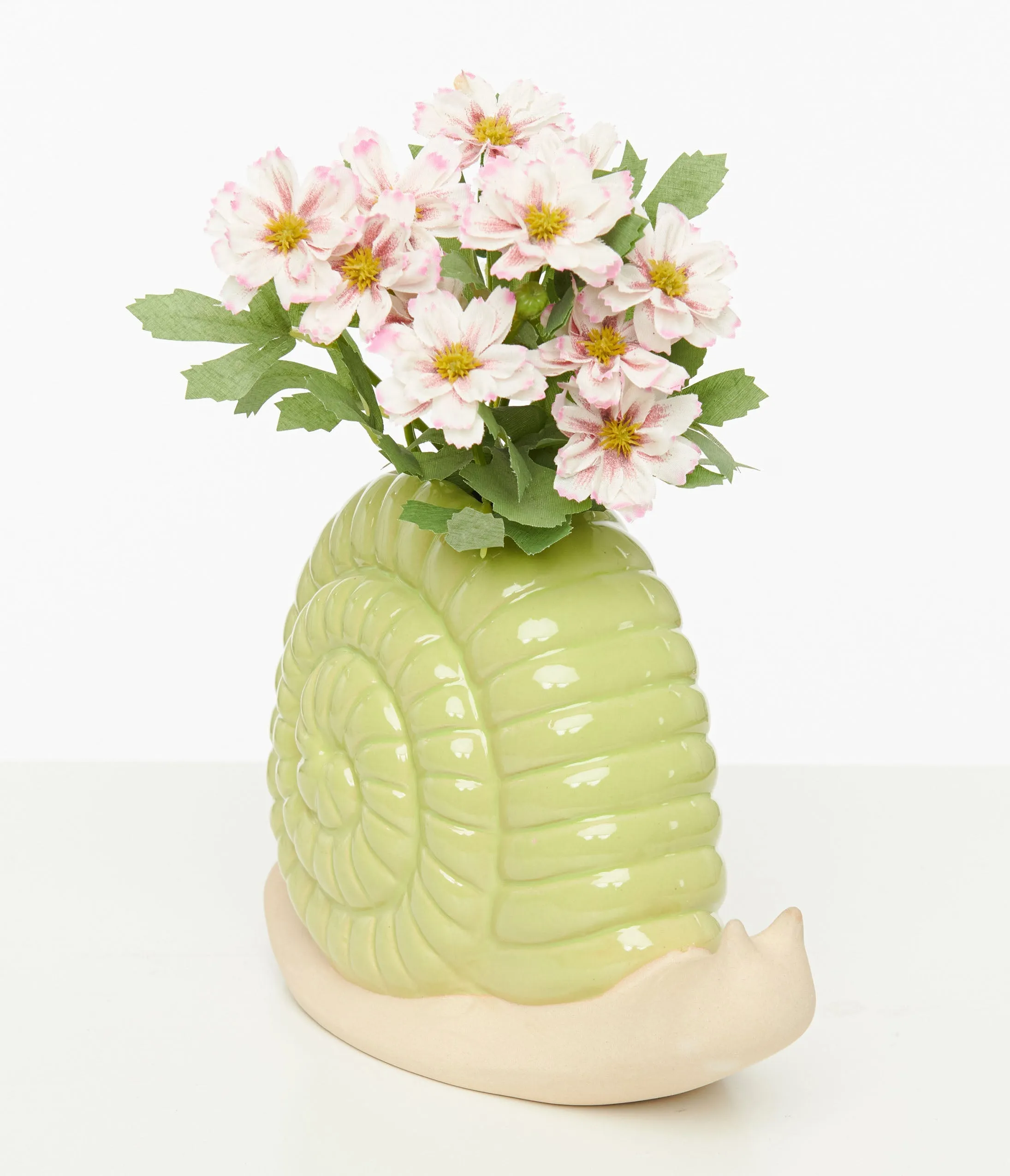 Green Snail Vase