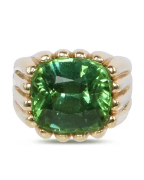 Green Tourmaline Ring