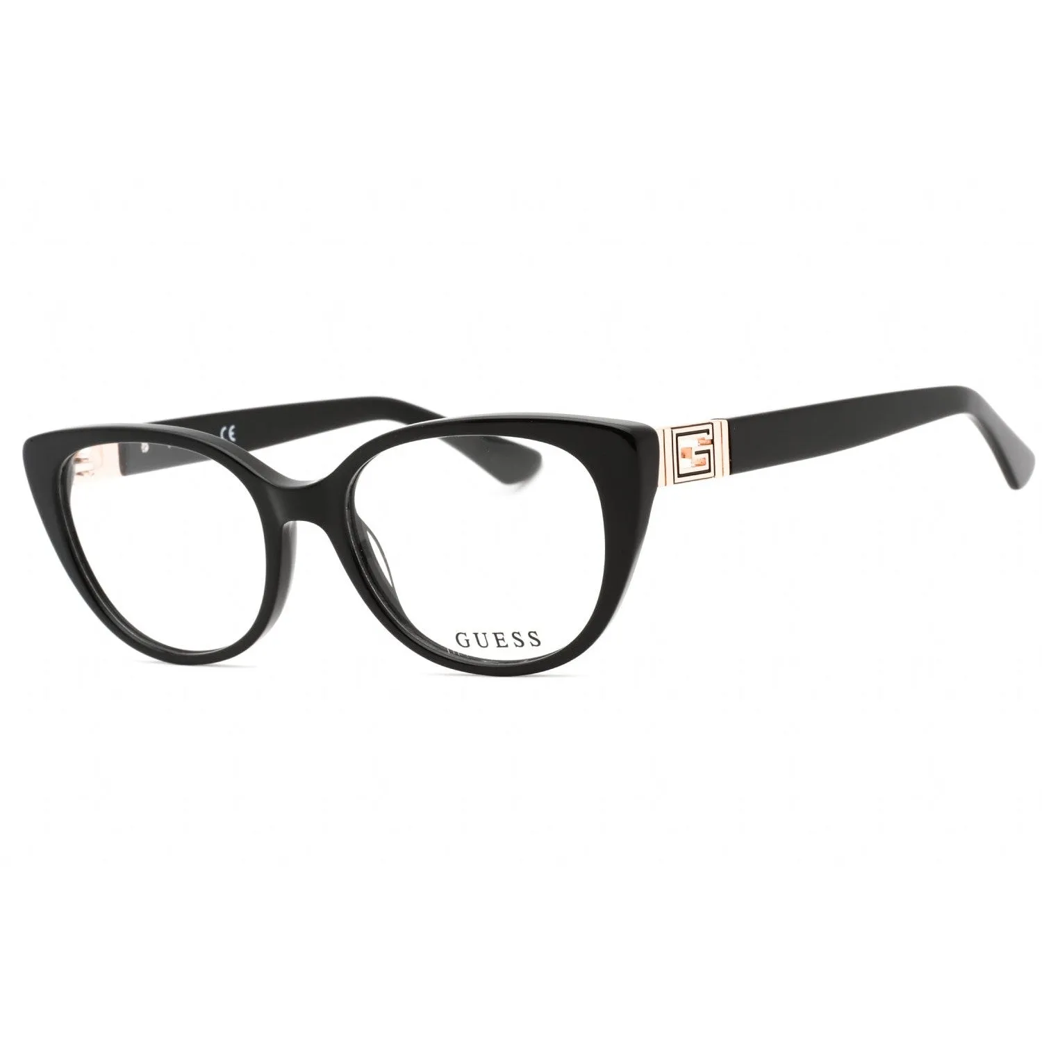 Guess GU2908 Eyeglasses shiny black/Clear demo lens