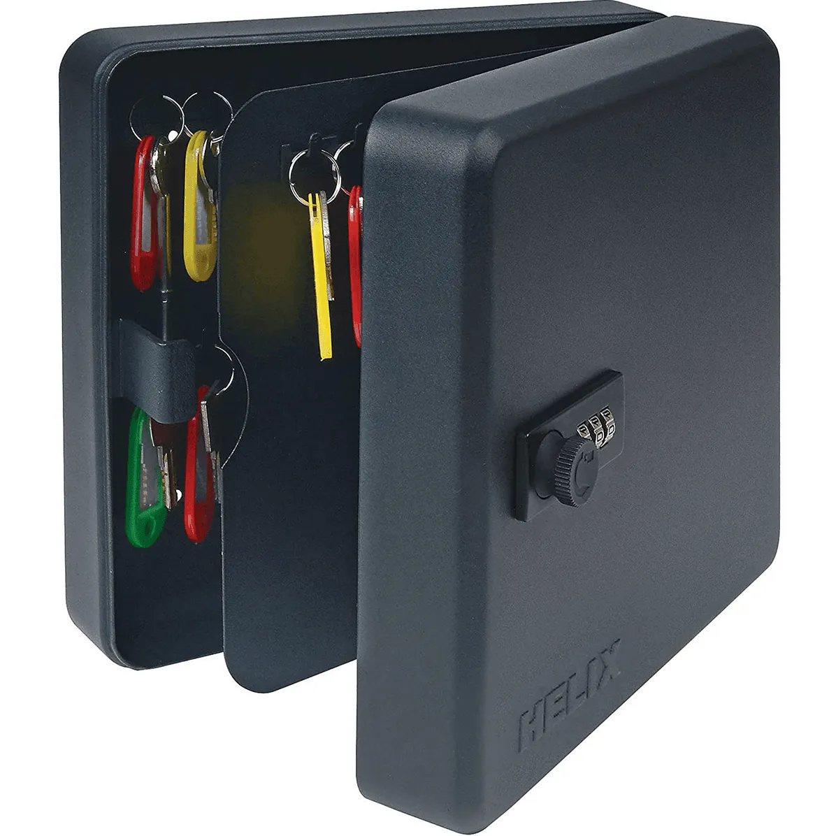 Helix Combination Lock Key Cabinet Safe Box 50 Keys Keysafe Black