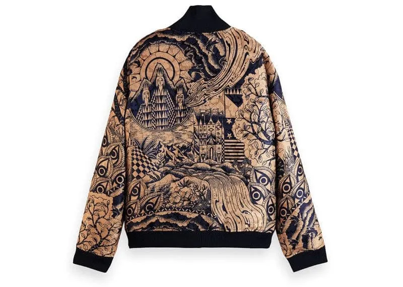 Jacquard Bomber Jacket