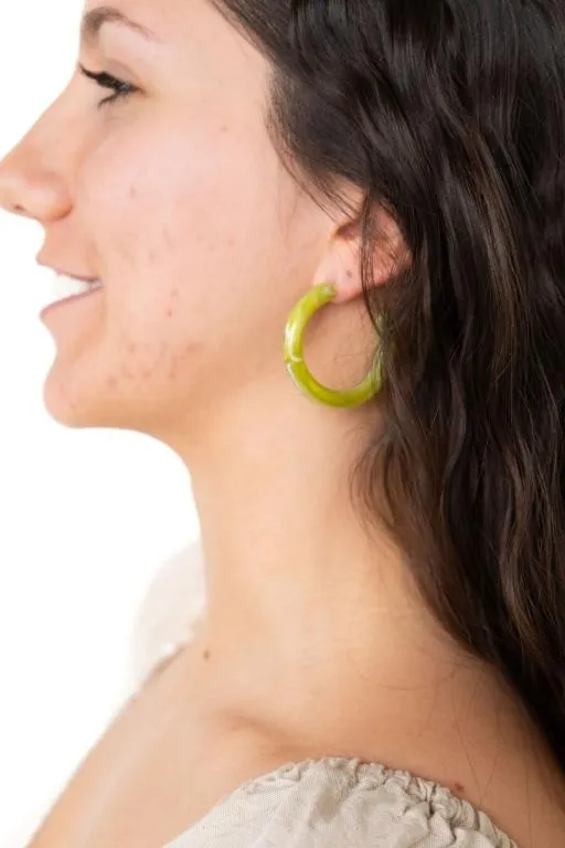 Josie Hoops - Moss Green