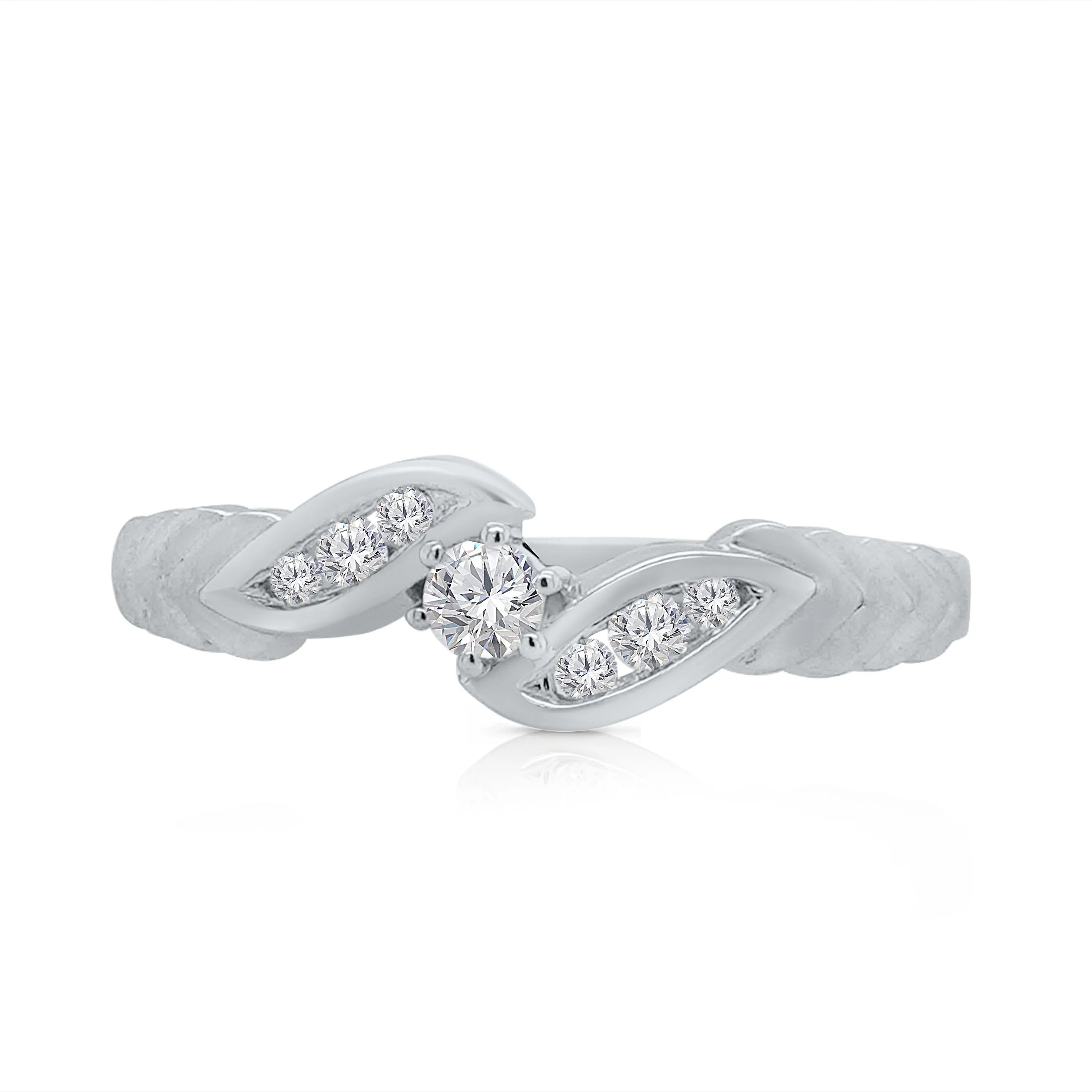 Kallati Eternal Diamond Ring in 14K White Gold