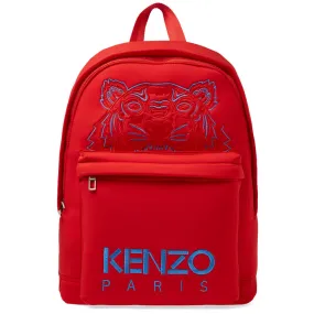 Kenzo Neoprene Tiger BackpackMedium Red