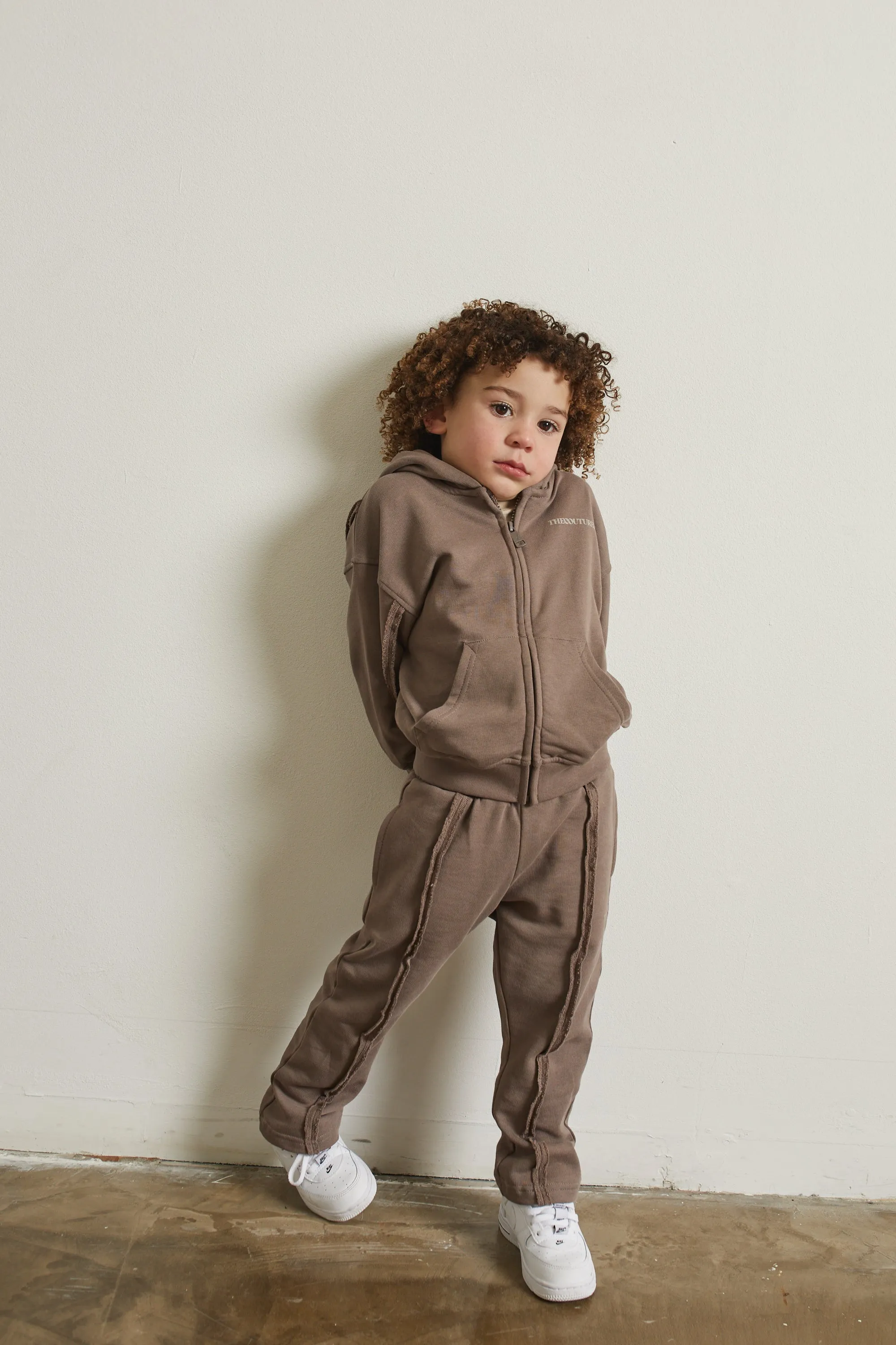 KIDS RAW SEAM MEMBERS ONLY JOGGERS - BROWN