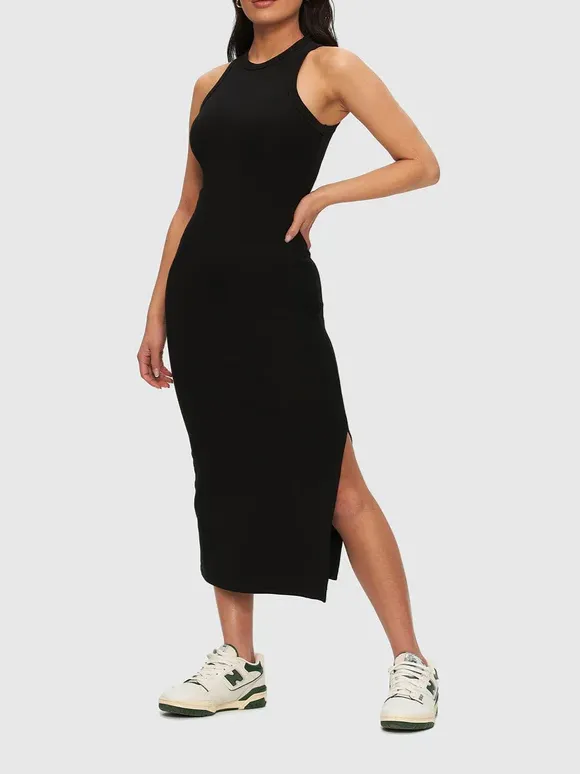 KUWALLA Ribbed Halter Dress