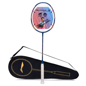 Li-Ning Tectonic 3R-Series Strung Badminton Racquet (Blue/Gold/Pink)