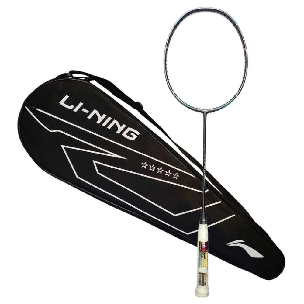 Li-Ning Windstorm Nano 74 Unstrung Badminton Racquet (Grey/Blue)