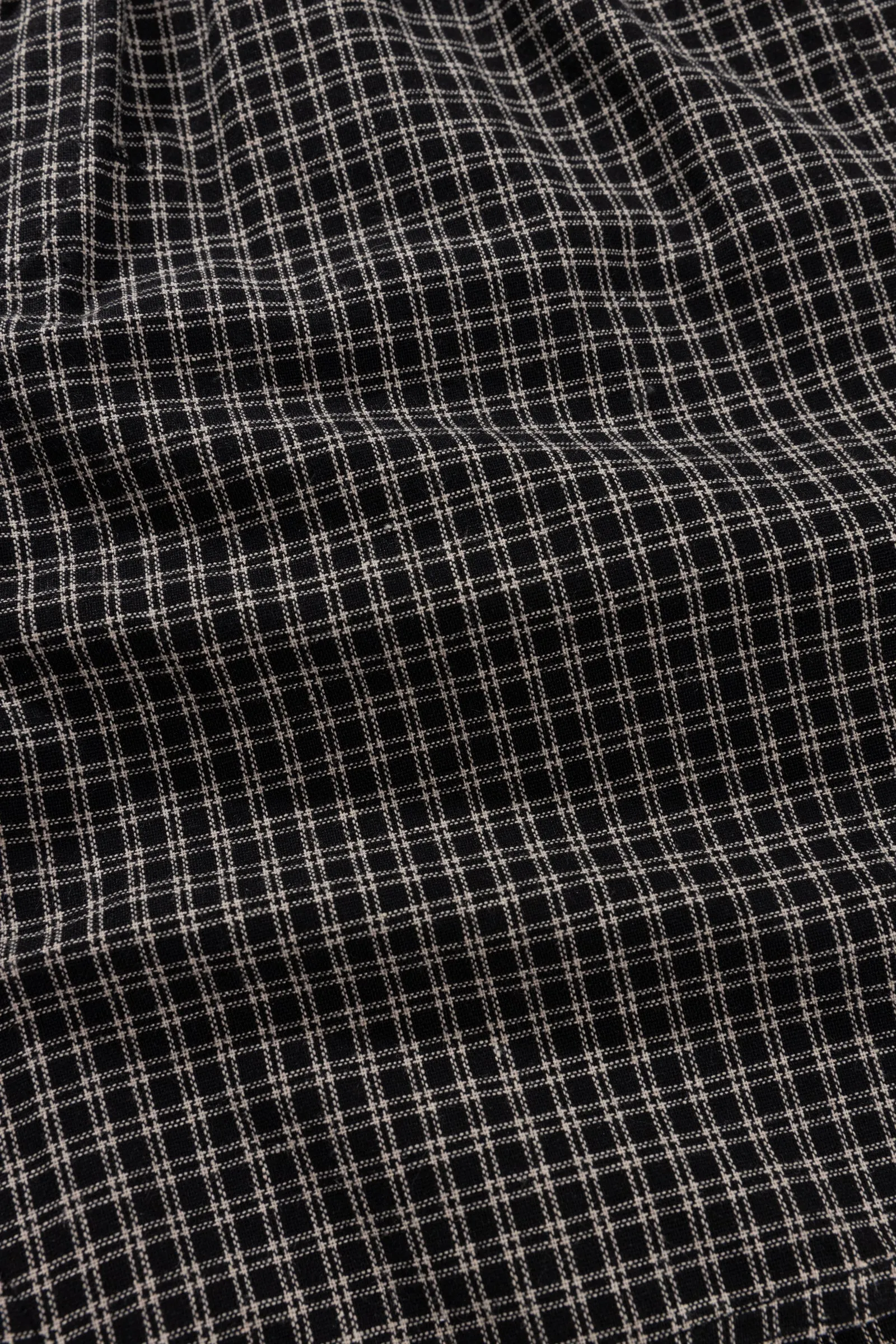 Linen Check Jam Black