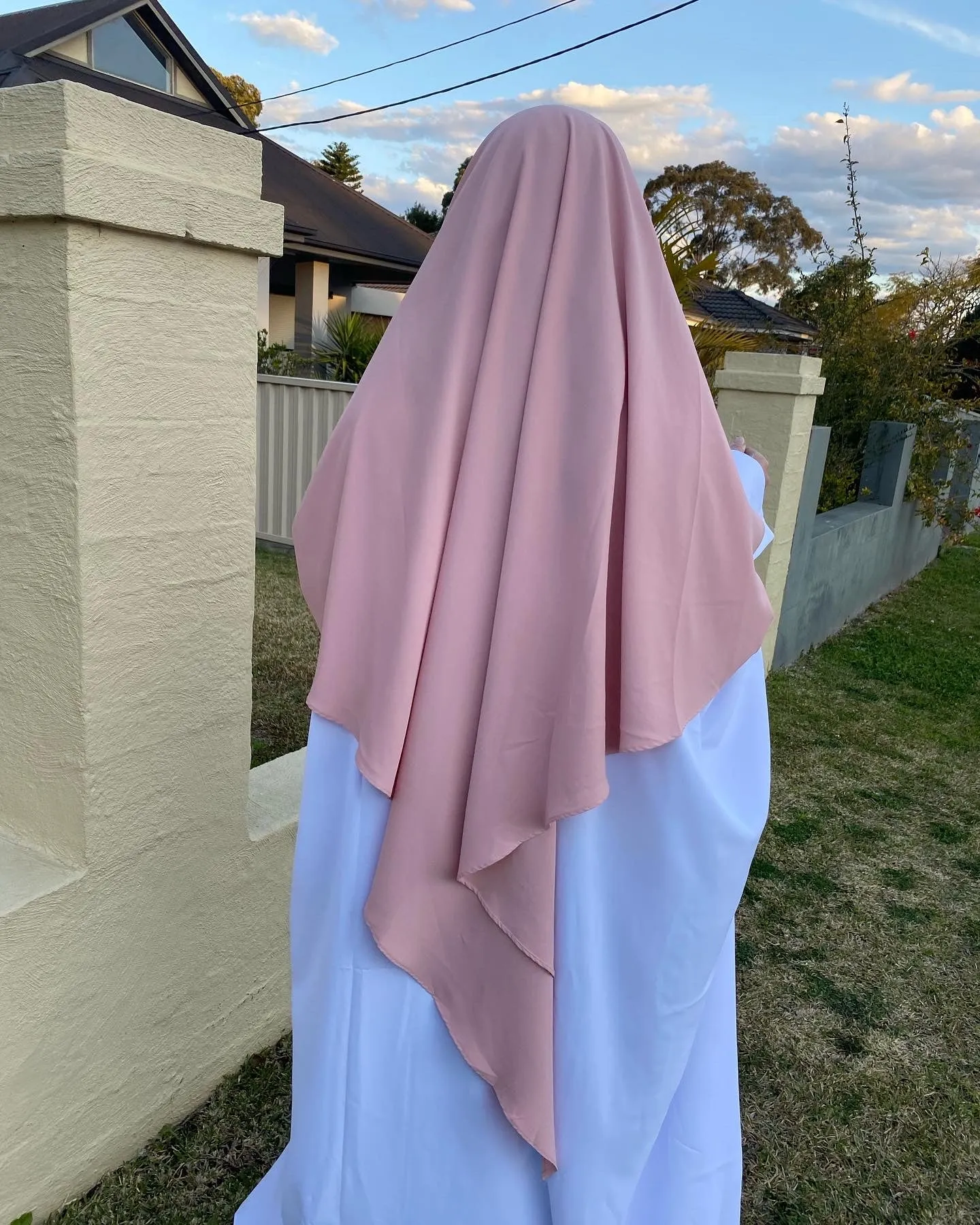 Lux Dusty pink khimar