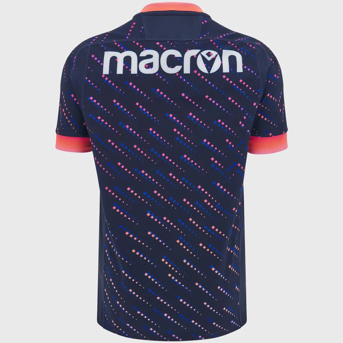 Macron Edinburgh Training Rugby Shirt Navy/Coral Pink