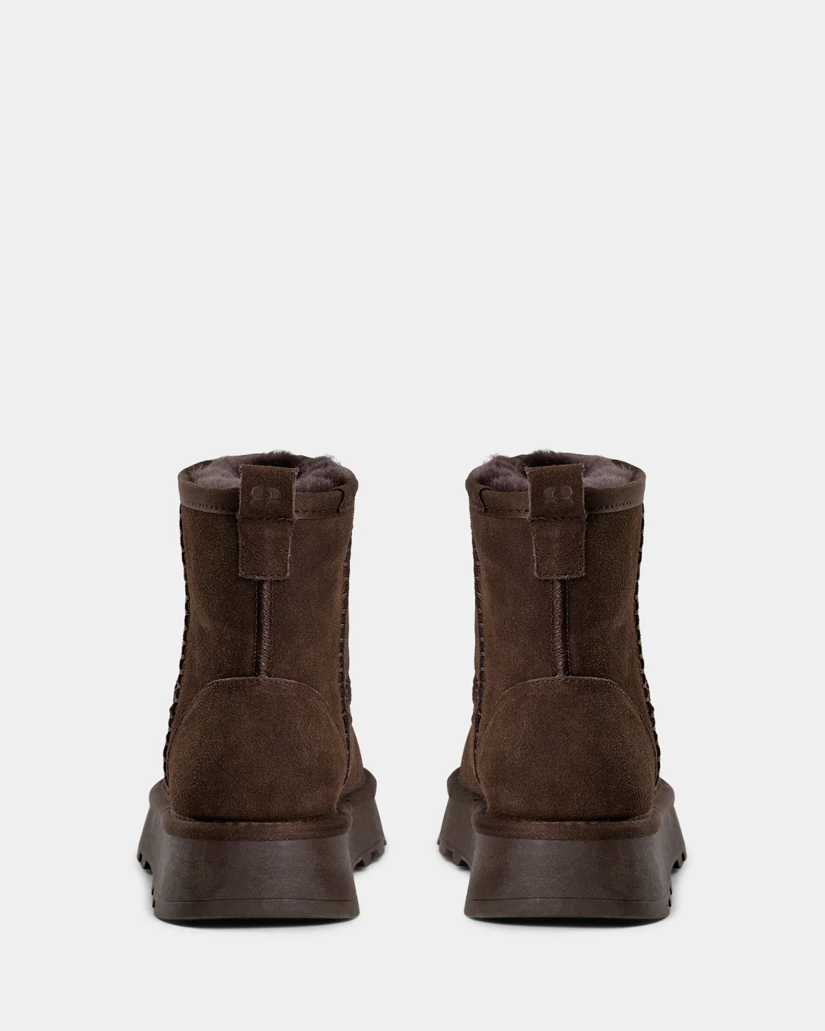 MARIESW TEDDY BOOT - Dark brown