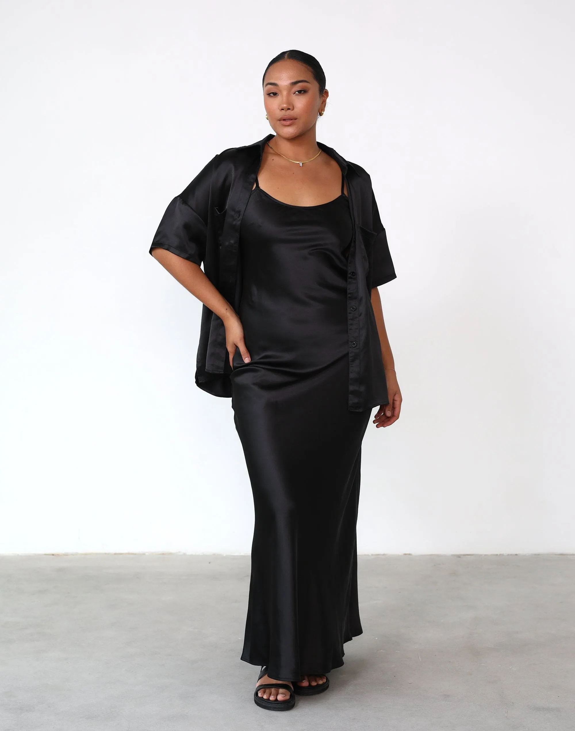 Martha Maxi Dress (Black)