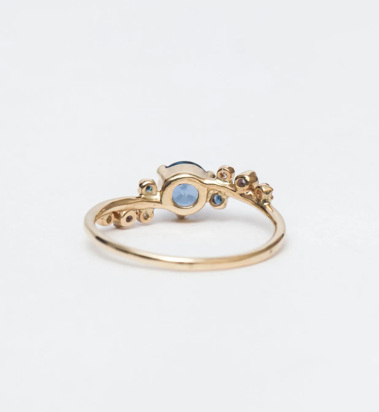 Medium Organic Sapphire Crossover Ring