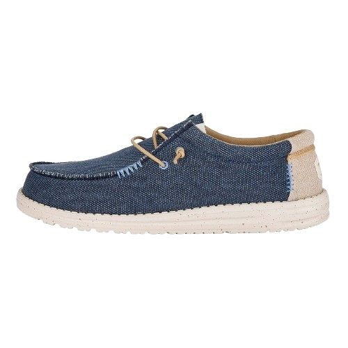 MOCASSINO HEY DUDE UOMO WALLY COASTLINE JUTE M NAVY HD.40952/410