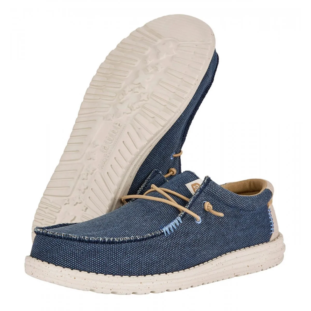 MOCASSINO HEY DUDE UOMO WALLY COASTLINE JUTE M NAVY HD.40952/410