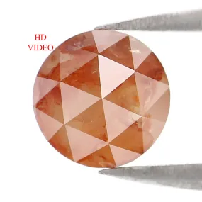 Natural Loose Rose Cut Brown Color Diamond 1.15 CT 6.15 MM Round Rose Cut Shape Diamond L8862