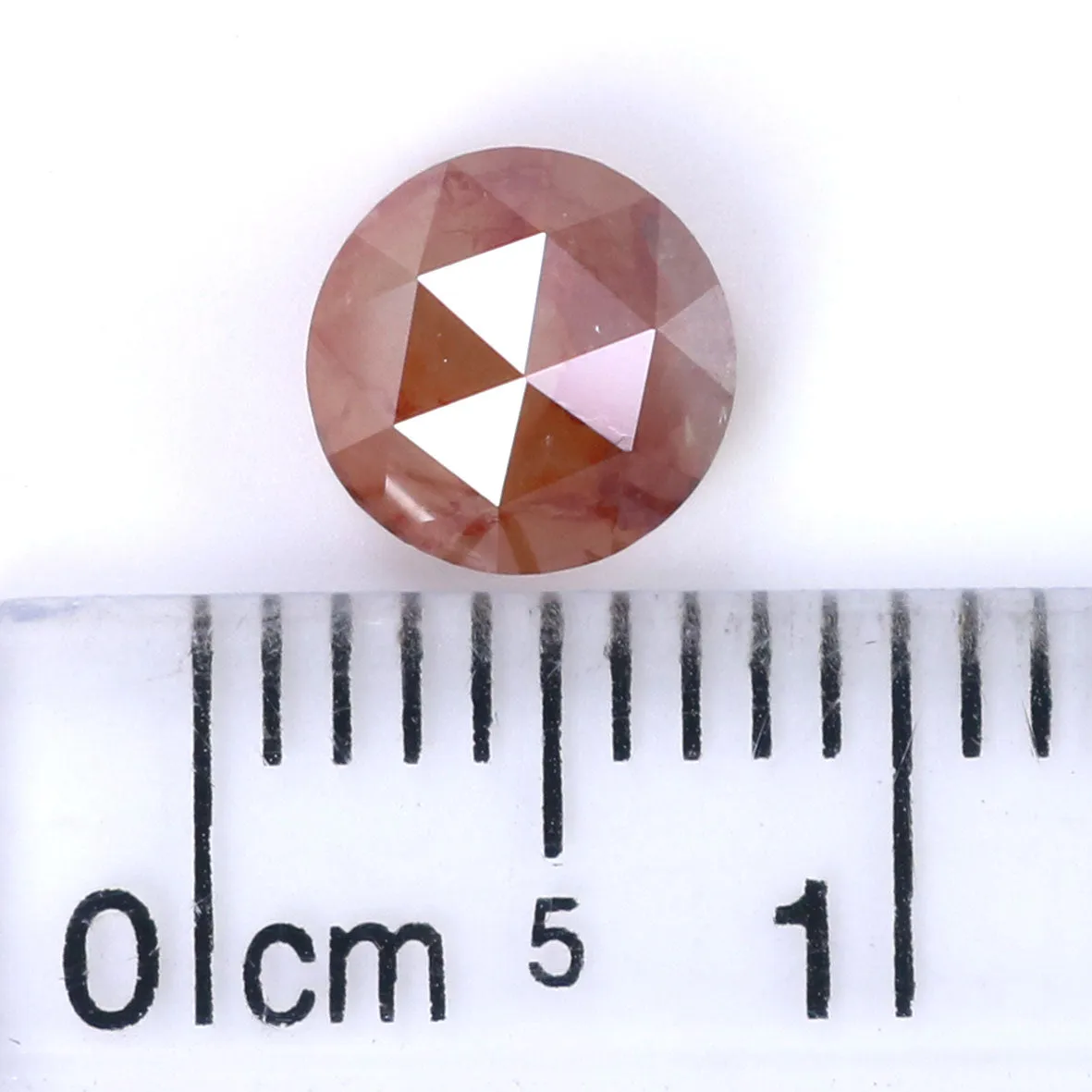 Natural Loose Rose Cut Brown Color Diamond 1.15 CT 6.15 MM Round Rose Cut Shape Diamond L8862