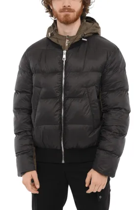 Neil Barrett Penfield Padded Bomber Jacket with Removable Chest Piece Black Khaki