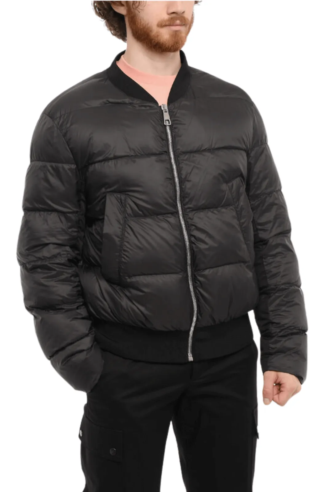 Neil Barrett Penfield Padded Bomber Jacket with Removable Chest Piece in Black