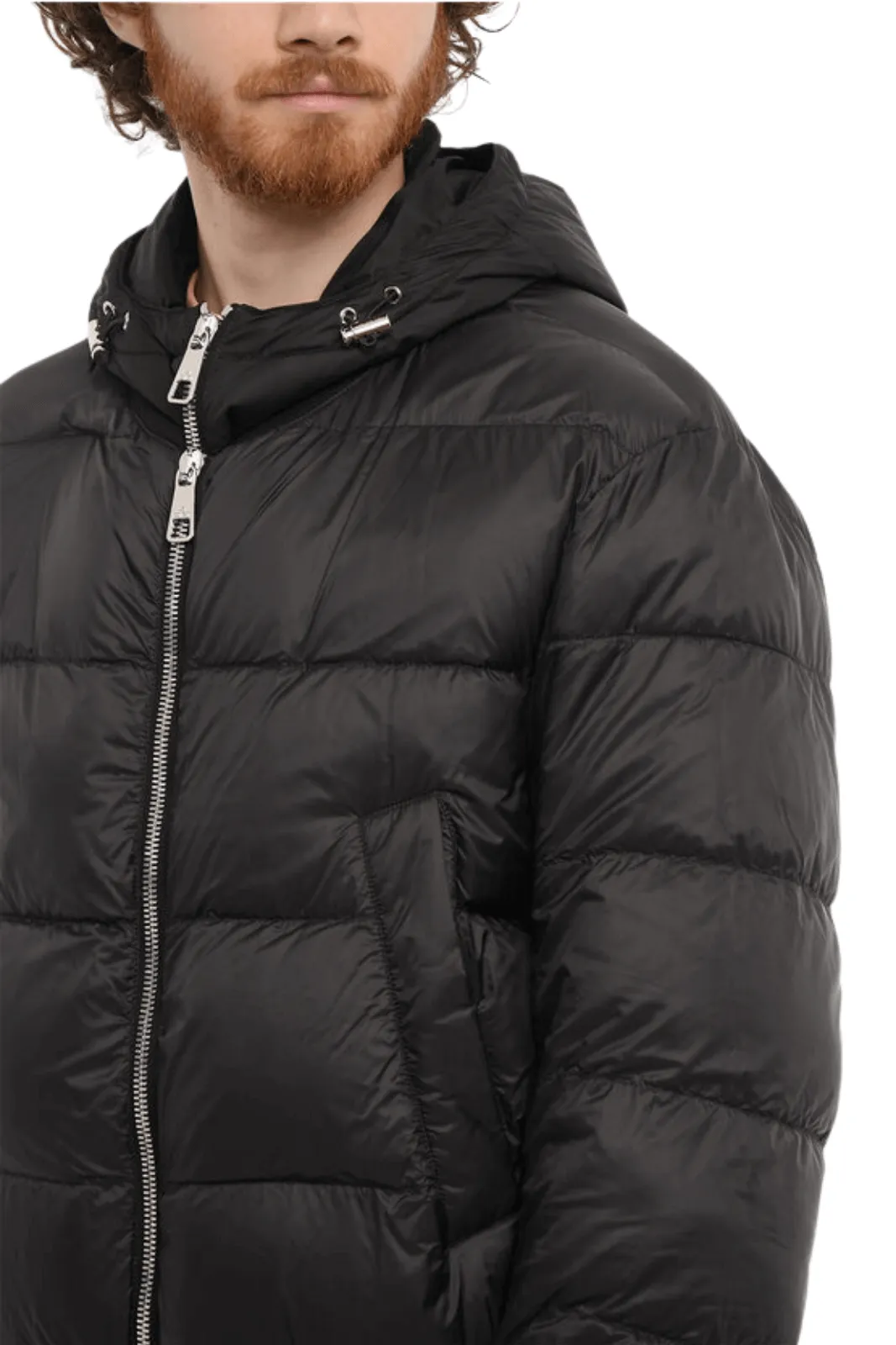 Neil Barrett Penfield Padded Bomber Jacket with Removable Chest Piece in Black