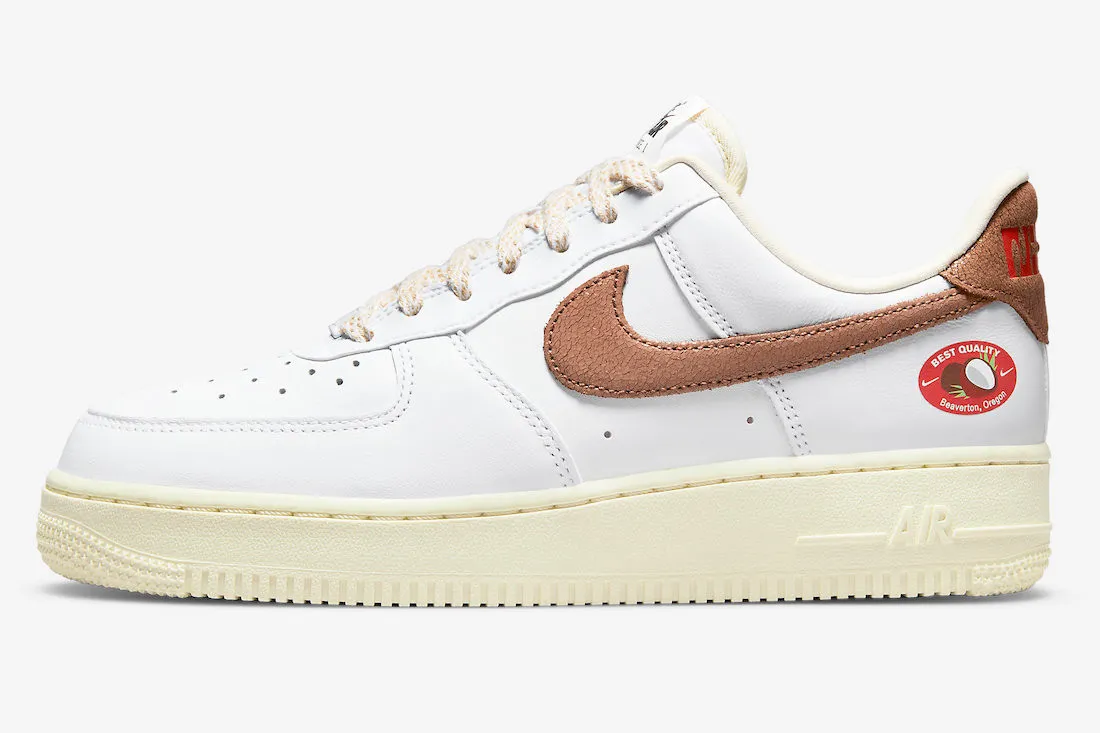 Nike Air Force 1 Low White Archaeo Brown Coconut Milk DJ9943-101