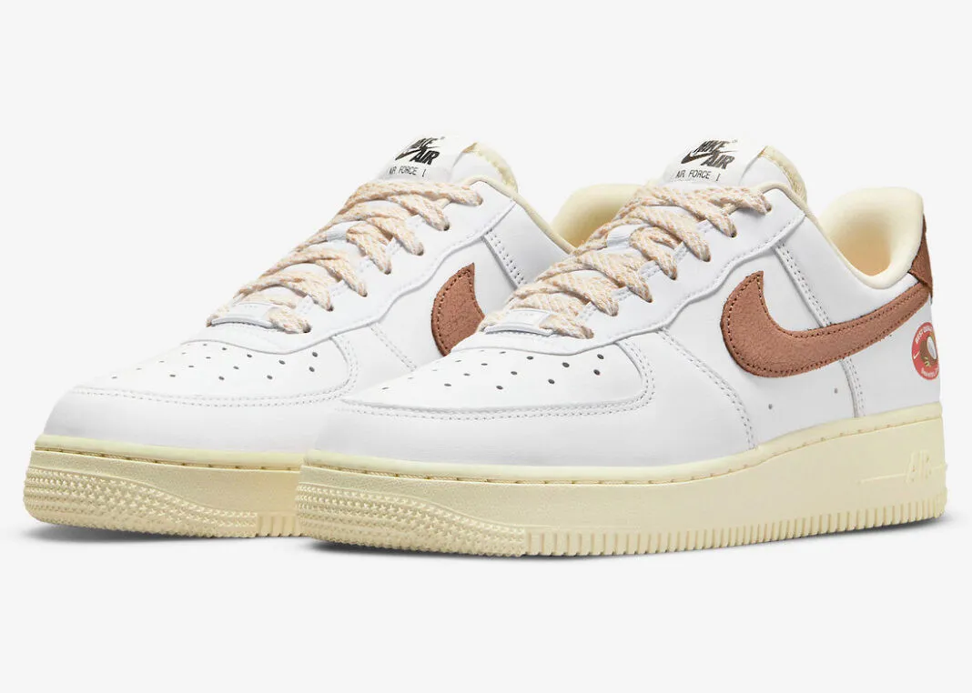 Nike Air Force 1 Low White Archaeo Brown Coconut Milk DJ9943-101