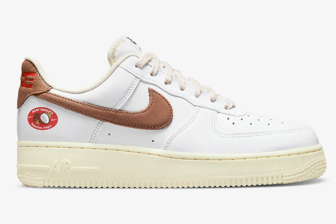 Nike Air Force 1 Low White Archaeo Brown Coconut Milk DJ9943-101