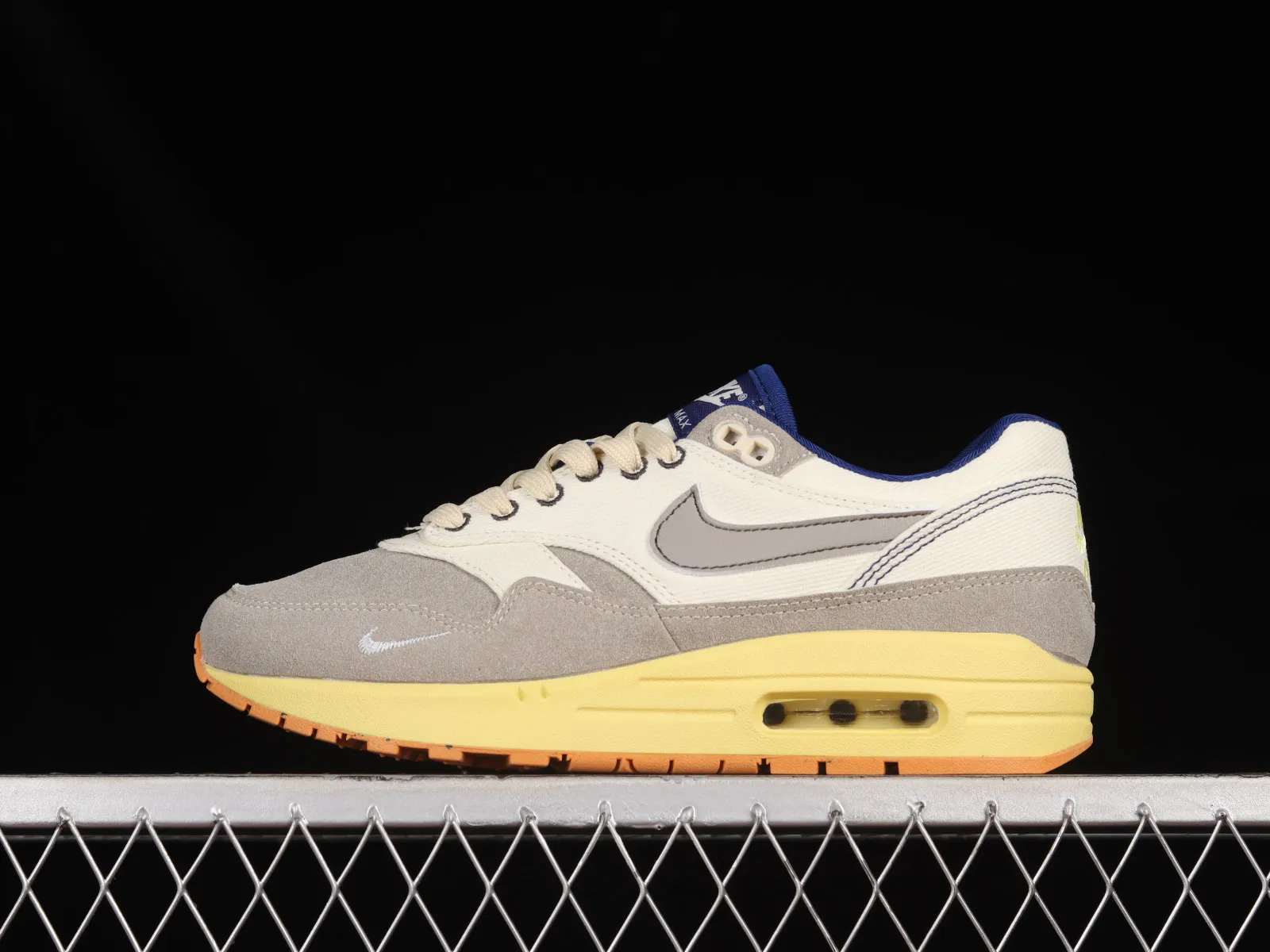 Nike Air Max 1 Dark Grey Navy Blue White Yellow BV3050-500