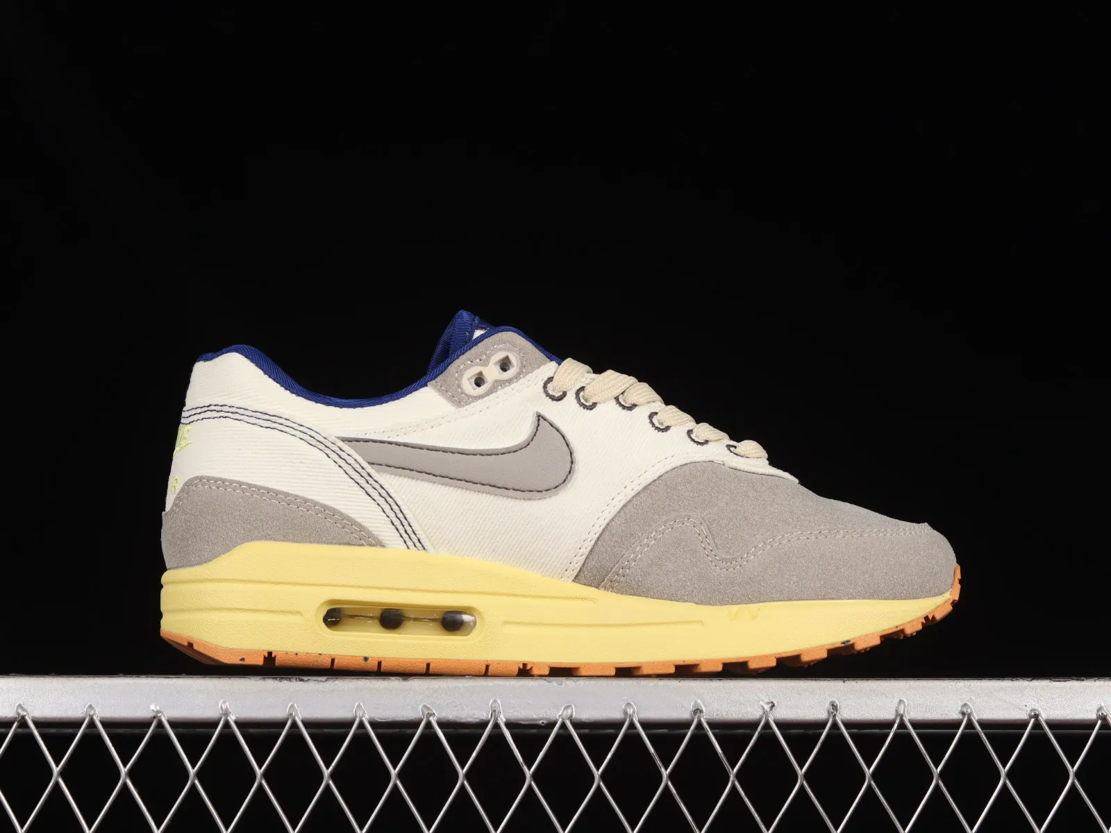 Nike Air Max 1 Dark Grey Navy Blue White Yellow BV3050-500