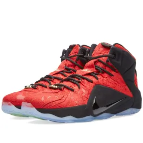 Nike LeBron XII EXT 'Red Paisley'University Red & Black