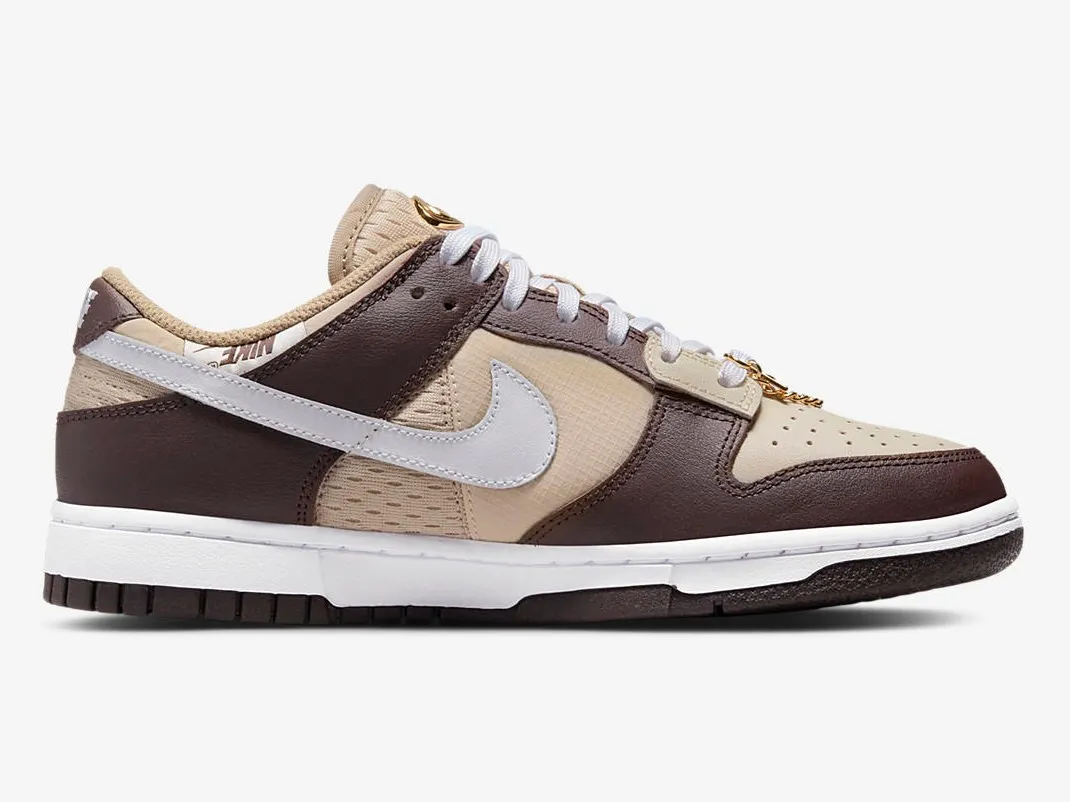 Nike SB Dunk Low Brown Basalt White Metallic Gold DX6060-111